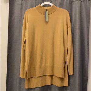 Camel color cashmere blend sweater